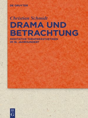 cover image of Drama und Betrachtung